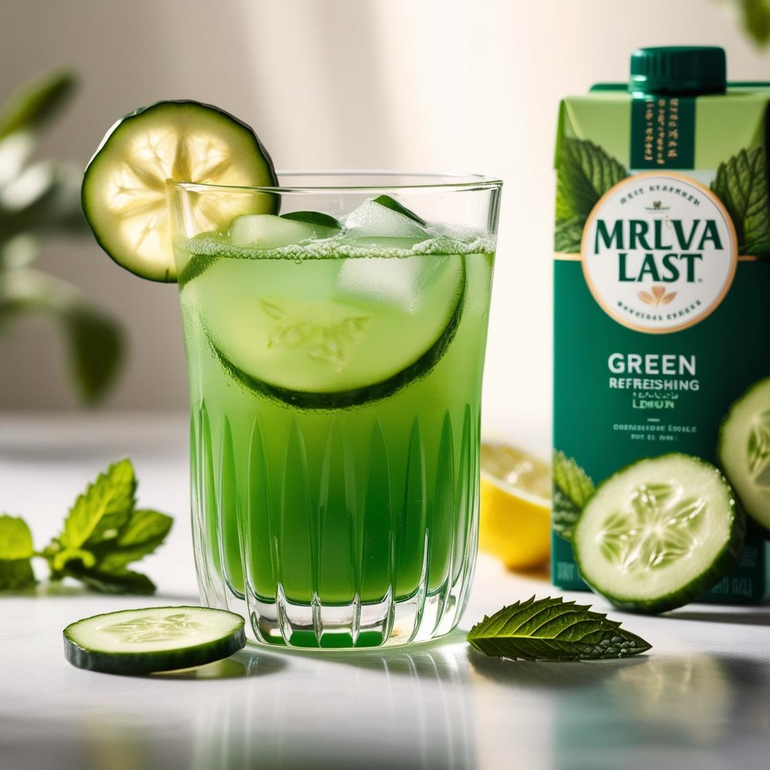 Bebida detox de pepino e limão