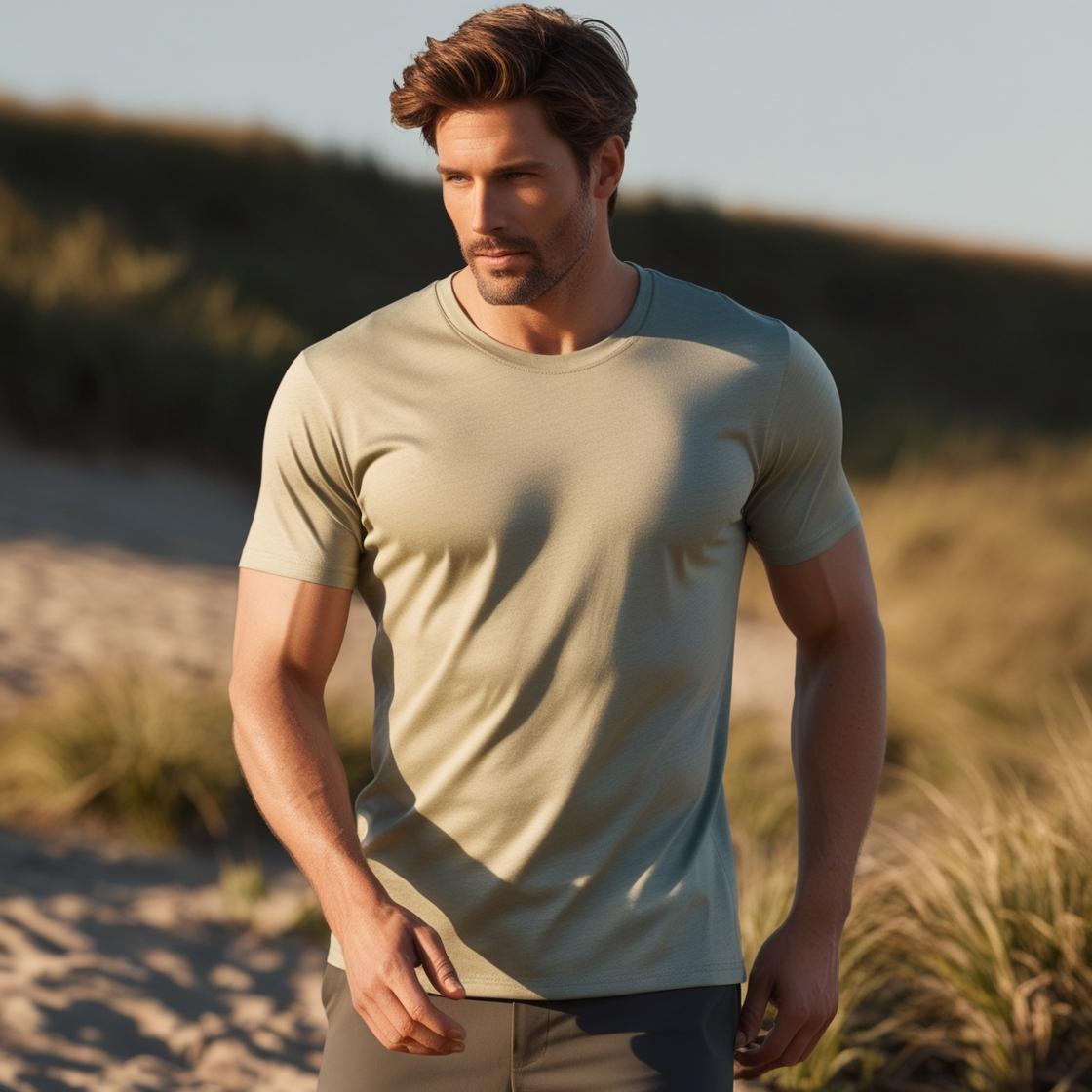 Camisola de cores naturais