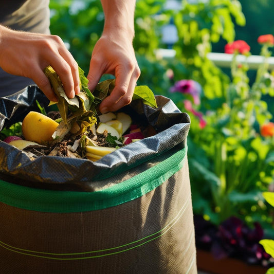 Saco de compostagem biodegradável